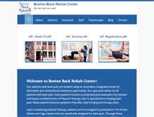 Tablet Screenshot of bostonbackrehabcenter.com